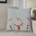 The Holiday Aisle Decorative Snowman Print Outdoor Throw Pillow HLDY1523